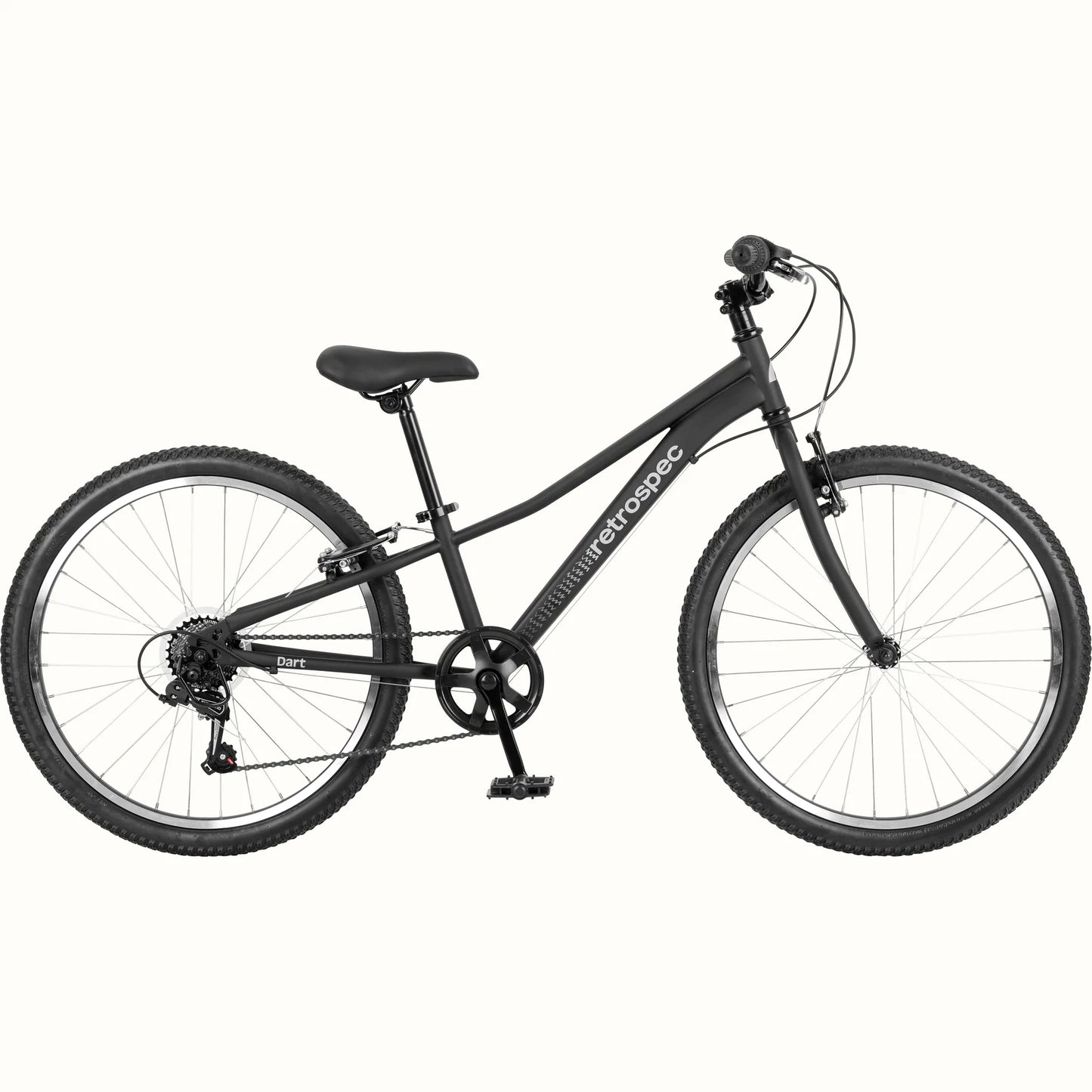 Retrospect Dart 24” Kids Bike 7 Speed (8-11 years) Matte Black