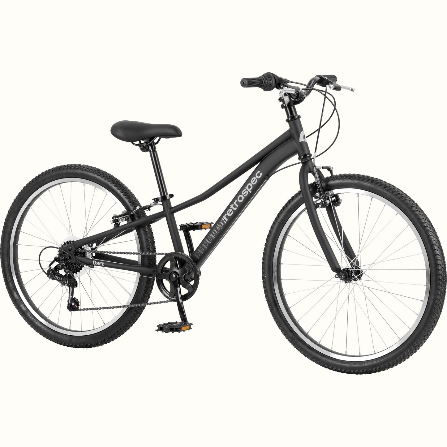 Retrospect Dart 24” Kids Bike 7 Speed (8-11 years) Matte Black
