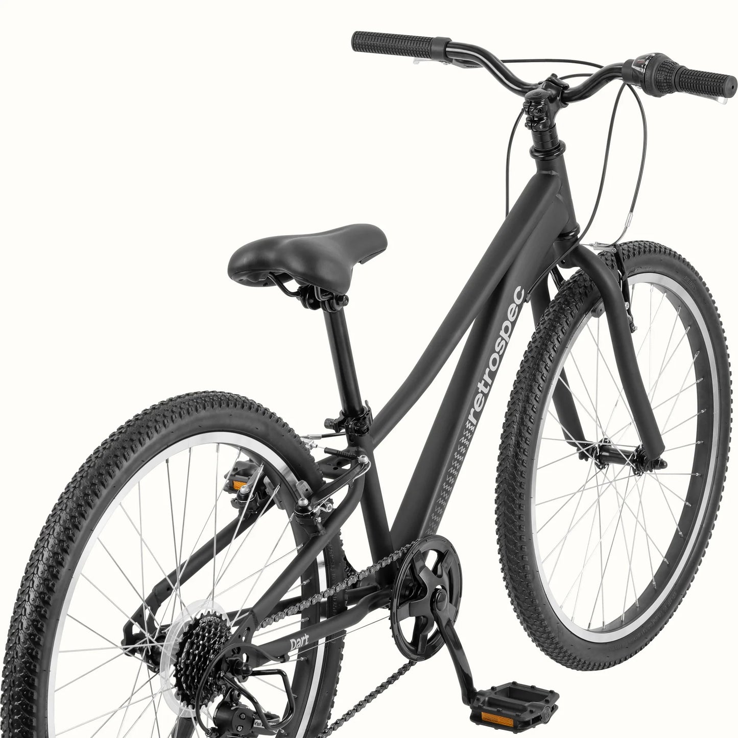 Retrospect Dart 24” Kids Bike 7 Speed (8-11 years) Matte Black