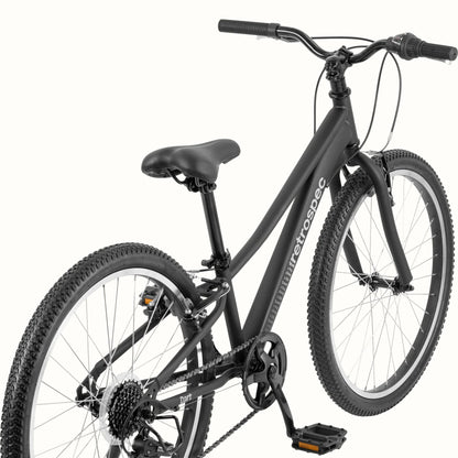Retrospect Dart 24” Kids Bike 7 Speed (8-11 years) Matte Black