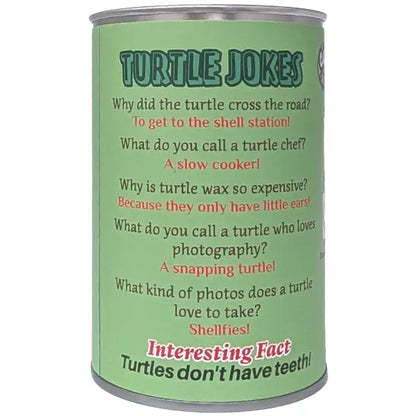 Canned Gifts - Charlie The Sea Turtle Stuffed Animal Plush W/Jokes