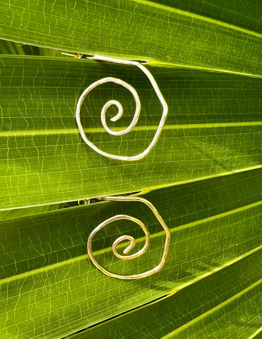 Bella Mack Swirl Gold Hoops