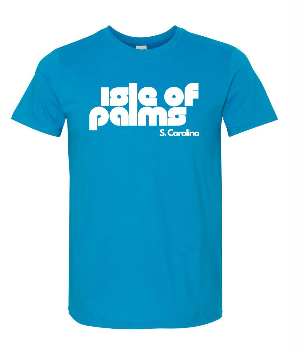 Isle of Palms, S. Carolina T-Shirt - Adult Unisex - Blue/White Letters