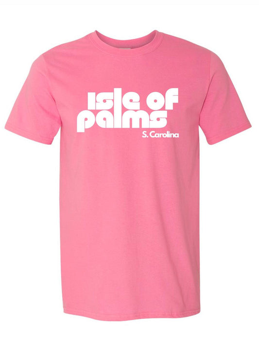 Isle of Palms, S. Carolina T-Shirt - Adult Unisex - Pink/White Letters