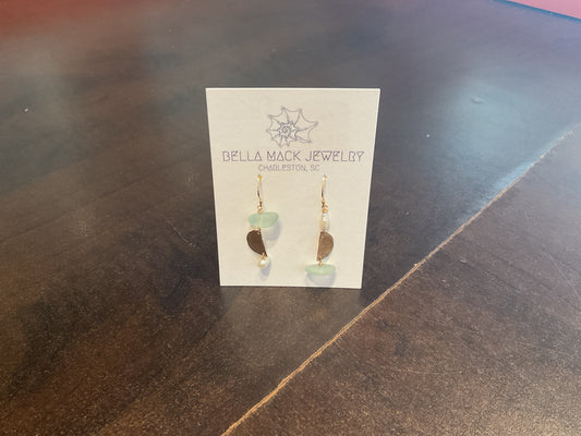 Bella Mack Half Moon Aquamarine Earrings