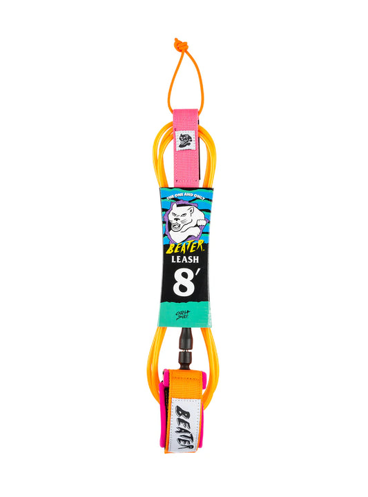 Catchsurf Beater 8ft Leash - Orange/Pink