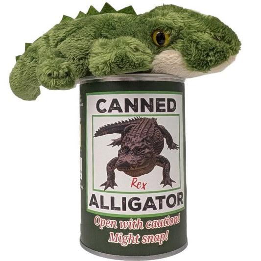 Canned Gifts -Rex the Canned Alligator Plush W/Jokes