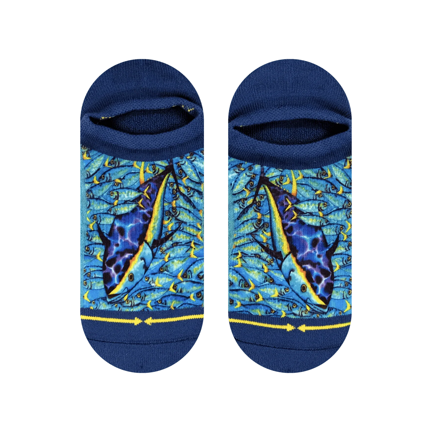 MERGE4 TUNA NO SHOW SOCKS WITH ART BY DANIEL JEAN-BAPTISTE - ADULT