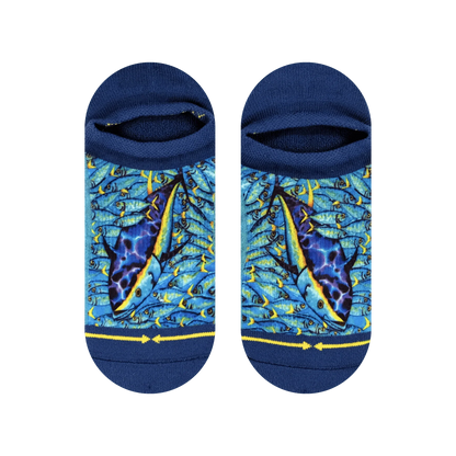 MERGE4 TUNA NO SHOW SOCKS WITH ART BY DANIEL JEAN-BAPTISTE - ADULT