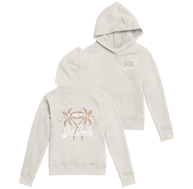 Youth Isle of Palms is Just Beachy League Hoodie - Light Tan