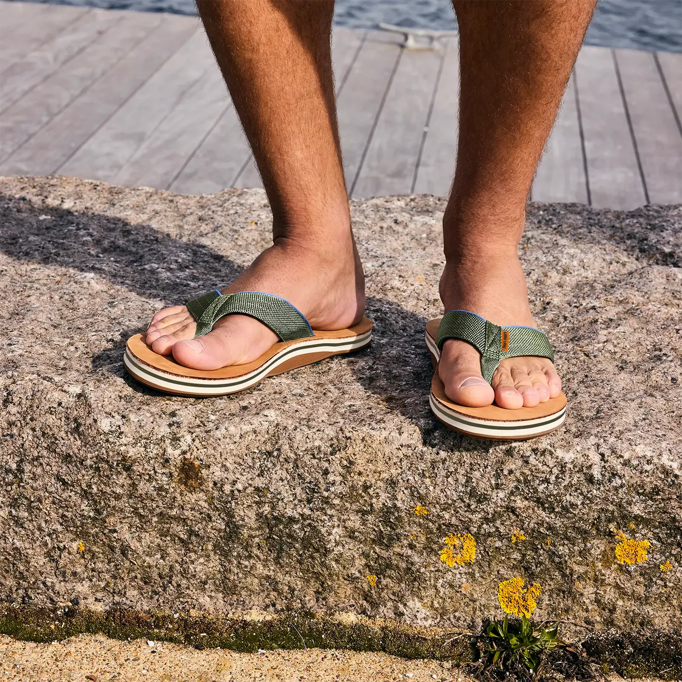 HARI MARI SCOUTS FLIP FLOPS - OLIVE GREEN