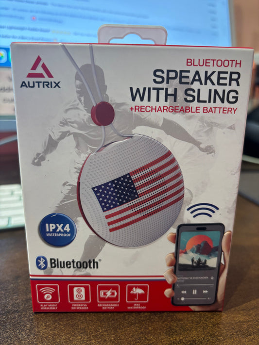 Bluetooth Speaker with Sling & Rechargable Battery