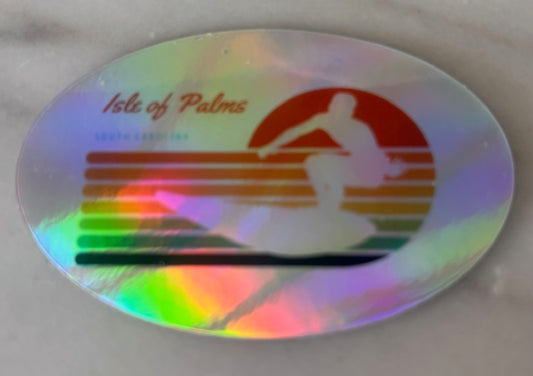 Holographic Isle of Palms sticker