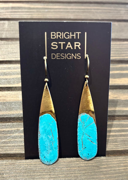 #501 Patina Collection Earrings by Bright Star Designs - Made in Charleston, SC.