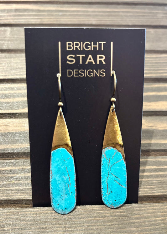 #501 Patina Collection Earrings by Bright Star Designs - Made in Charleston, SC.