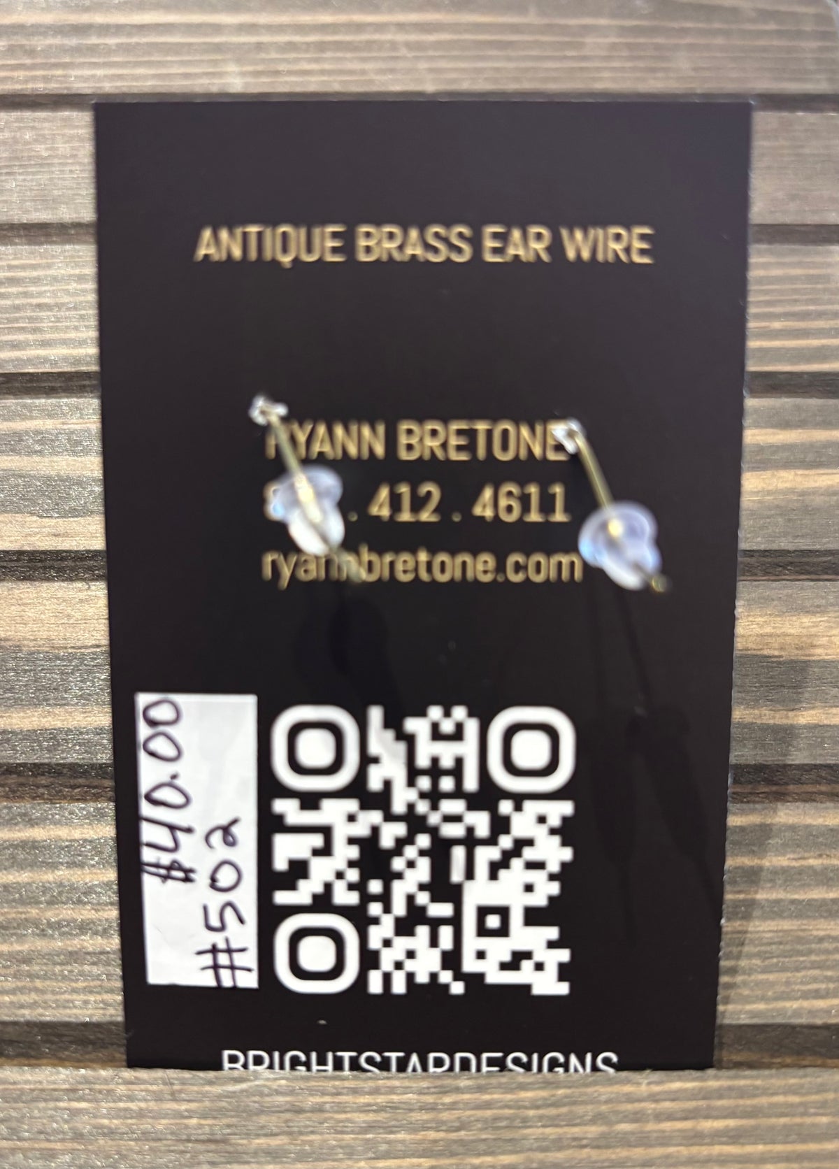 #502 Patina Collection Earrings by Bright Star Designs - Made in Charleston, SC.