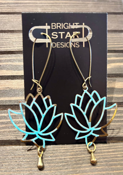 #506 Patina Collection Earrings by Bright Star Designs - Made in Charleston, SC.