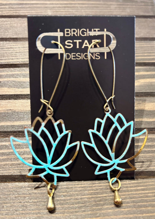 #506 Patina Collection Earrings by Bright Star Designs - Made in Charleston, SC.