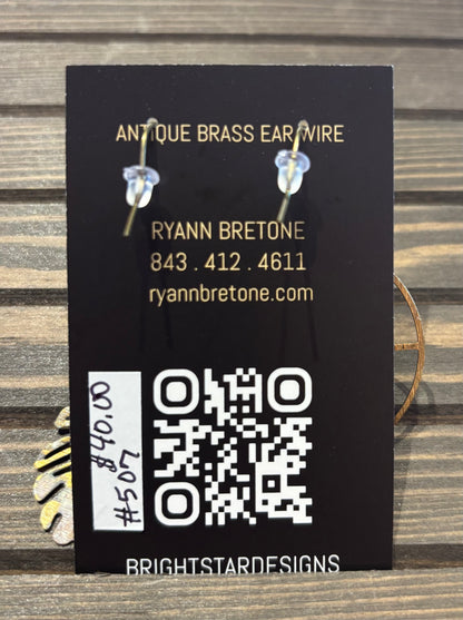 #507 Patina Collection Earrings by Bright Star Designs - Made in Charleston, SC.