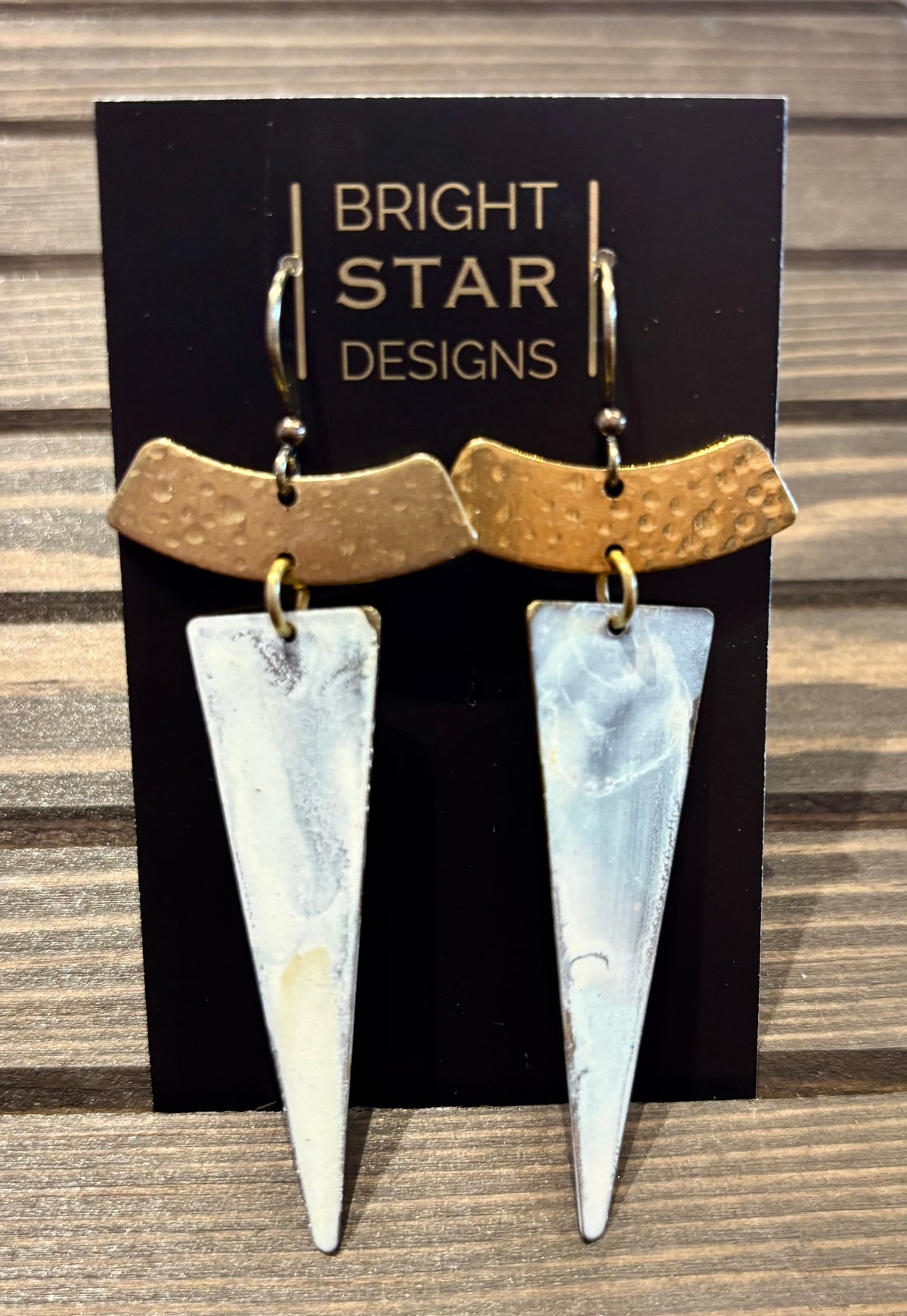 #508 Patina Collection Earrings by Bright Star Designs - Made in Charleston, SC.