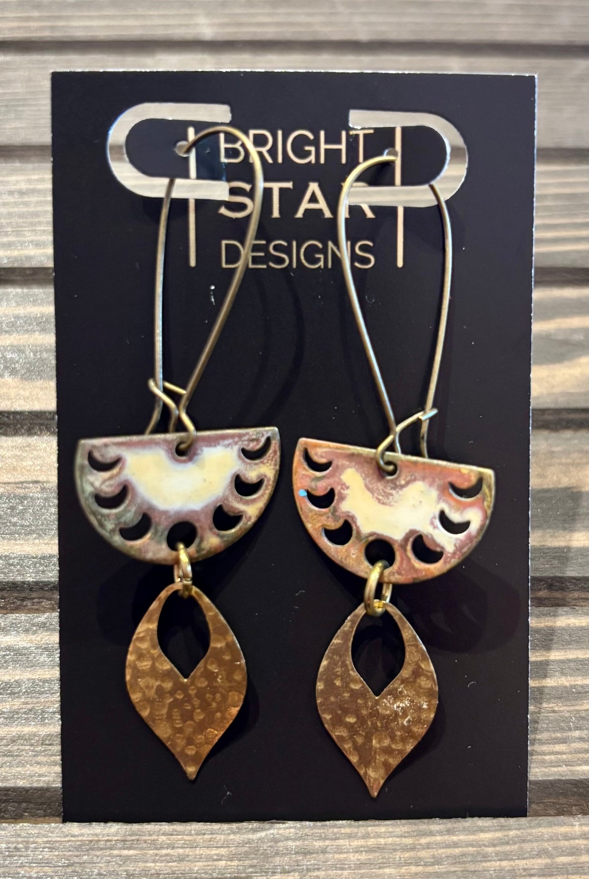 #509 Patina Collection Earrings by Bright Star Designs - Made in Charleston, SC.