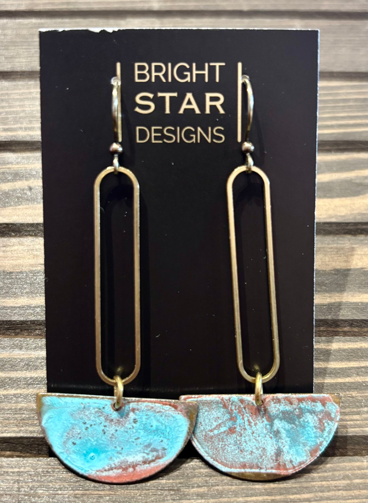 #510 Patina Collection Earrings by Bright Star Designs - Made in Charleston, SC.