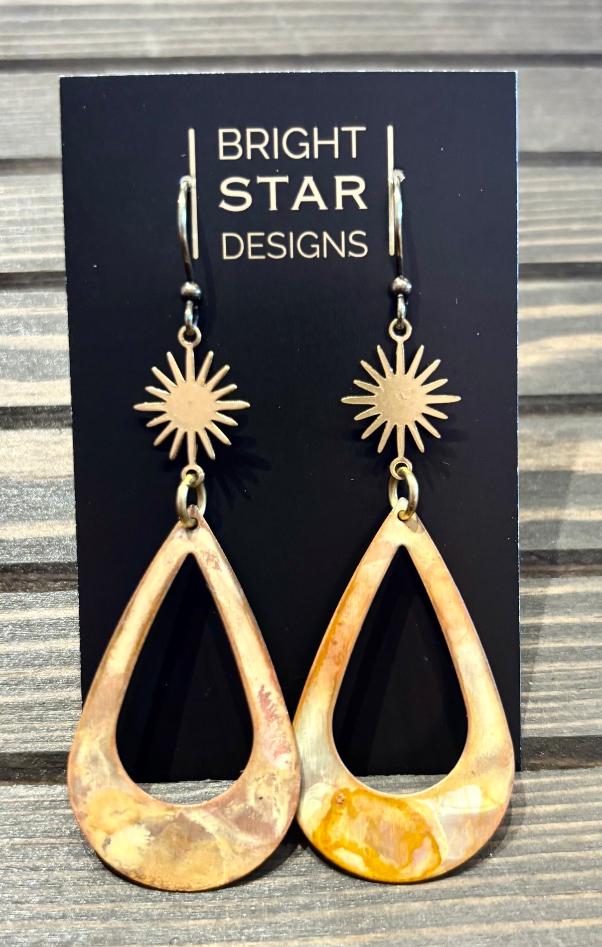 #512 Patina Collection Earrings by Bright Star Designs - Made in Charleston, SC.