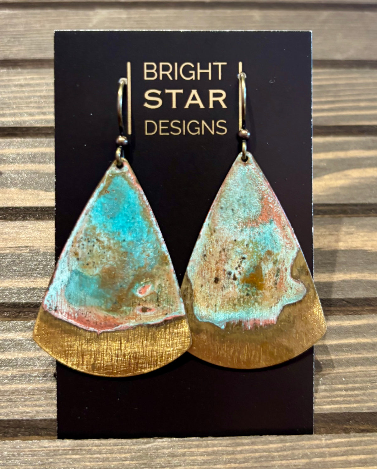 #513 Patina Collection Earrings by Bright Star Designs - Made in Charleston, SC.