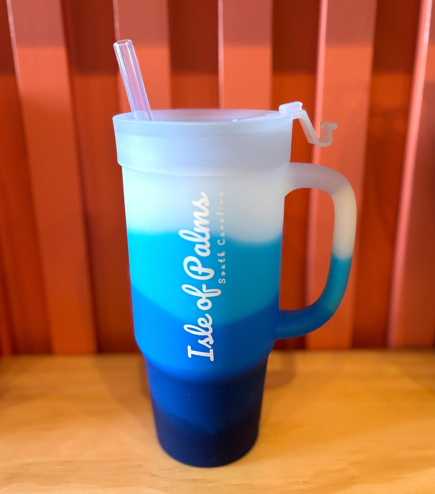 Isle of Palms Silipint Humbler Tumbler - Blizzard Blue/White