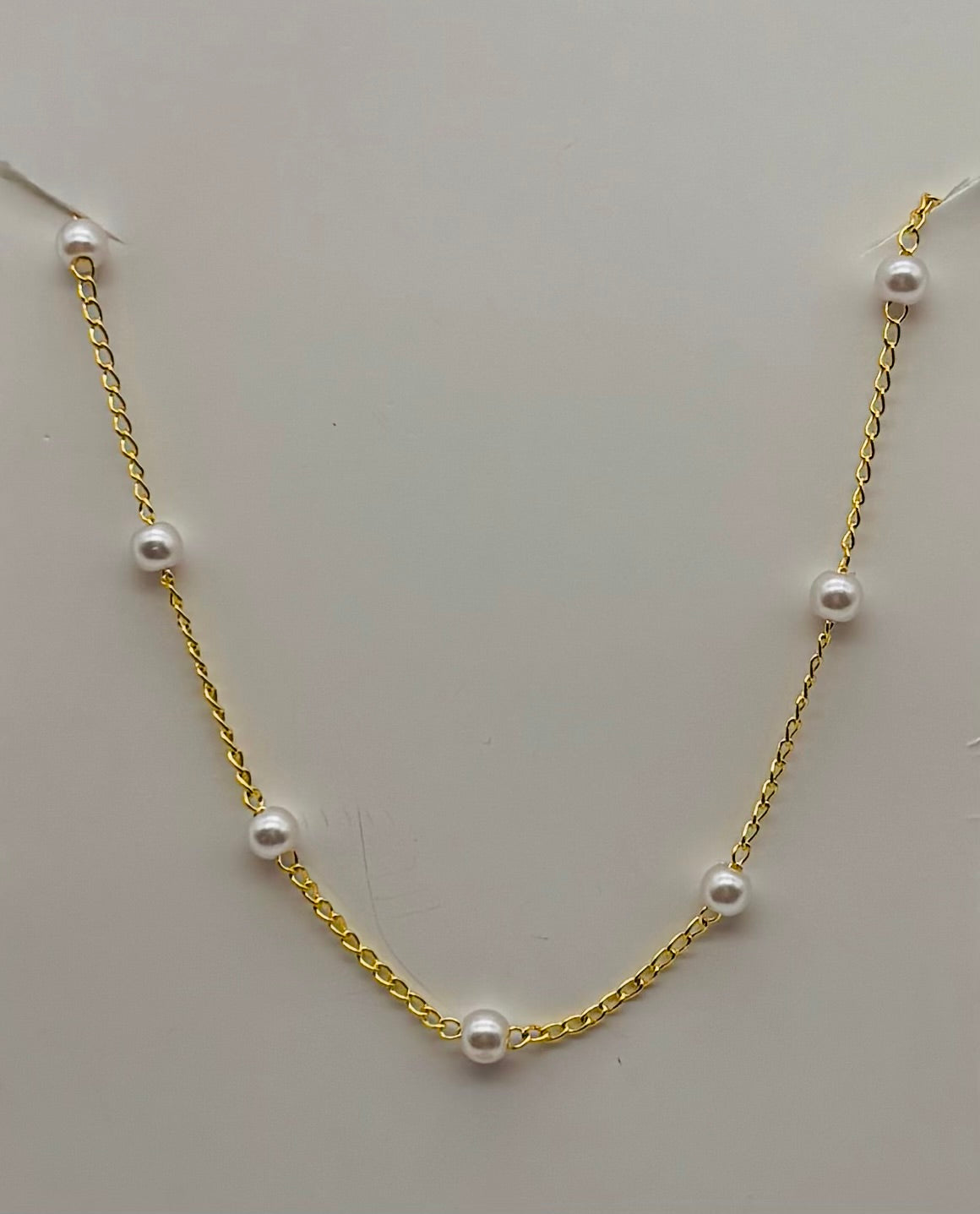Pearl Lace Teacup Necklace
