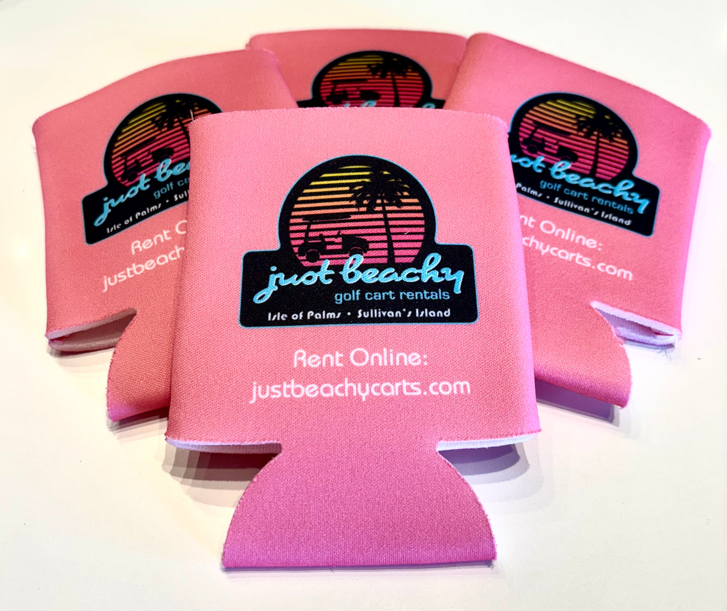 Just Beachy Koozie pink