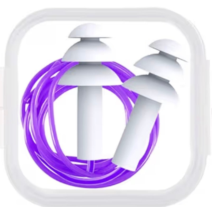 Water Earplugs White / Purple