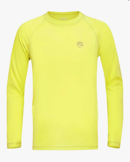 Kids Yellow Rash Guard Top