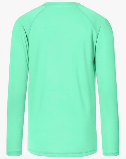 Kids Light Green Rash Guard Top