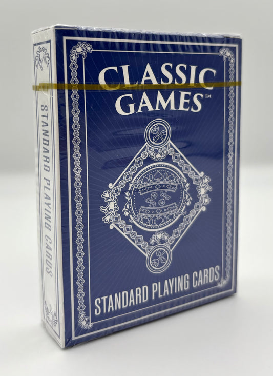 Classic Games Standard Deck of Playing Cards in Royal Blue and Wrapped