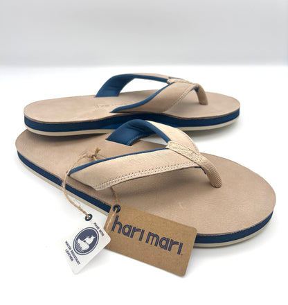 Hari Mari Mens Pier Sand Water Resistant Leather Flip Flops/Sandals