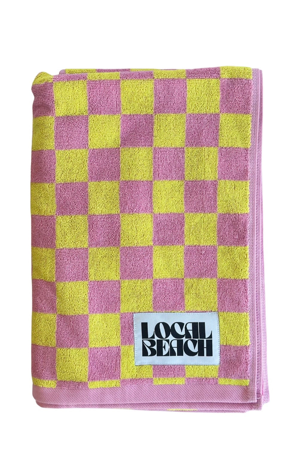 Local Beach Checker Beach Towel