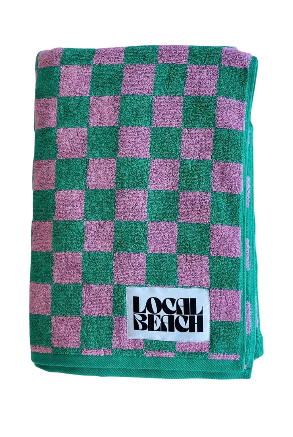 Local Beach Checker Beach Towel