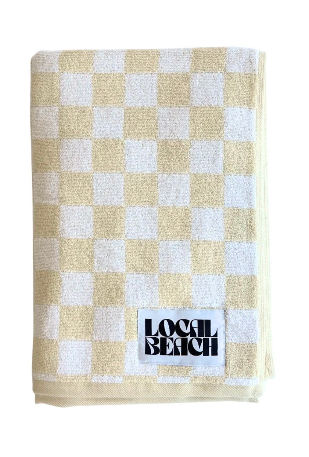Local Beach Checker Beach Towel