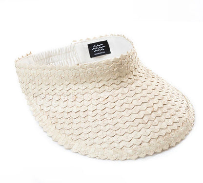 Local Beach Playa Straw Visor - Natural