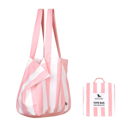 Dock & Bay Foldaway Tote Bag - MALIBU PINK