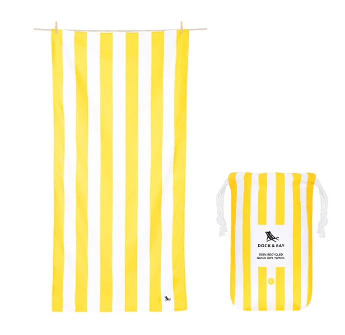 Dock & Bay Quick Dry Towel - BORACAY YELLOW - LG