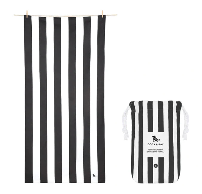 Dock & Bay Quick Dry Towel - KAMARI CHARCOAL XL