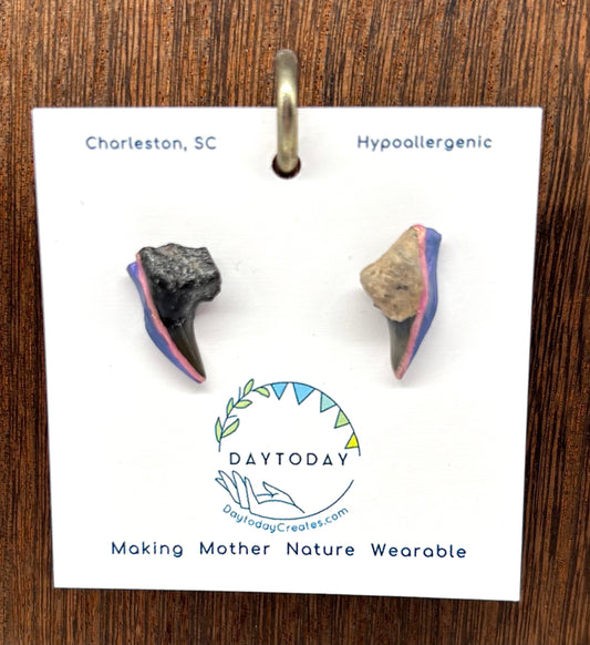 DAYTODAY #28 Wearable Mother Nature Shark Teeth Earrings/Jewelry