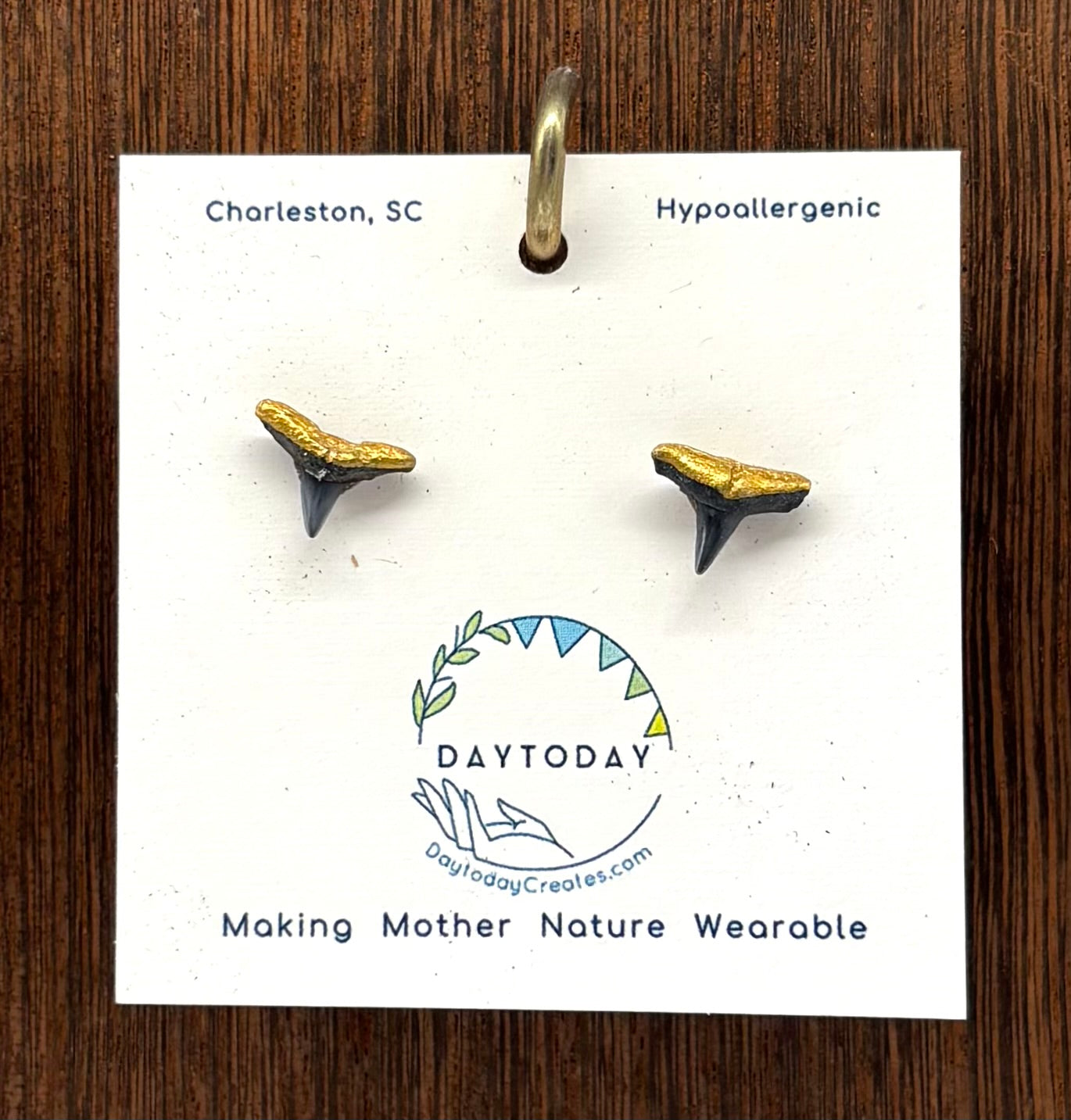 DAYTODAY #27 Wearable Mother Nature Shark Teeth Earrings/Jewelry
