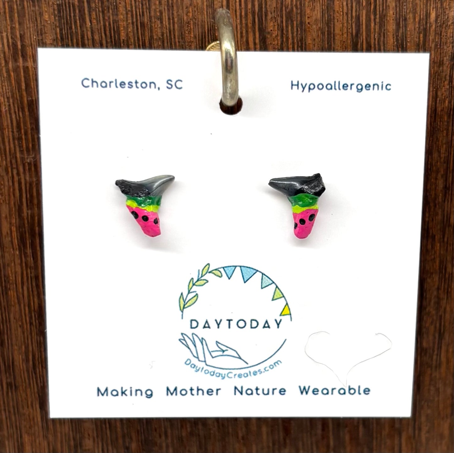 DAYTODAY #30 Wearable Mother Nature Shark Teeth Earrings/Jewelry
