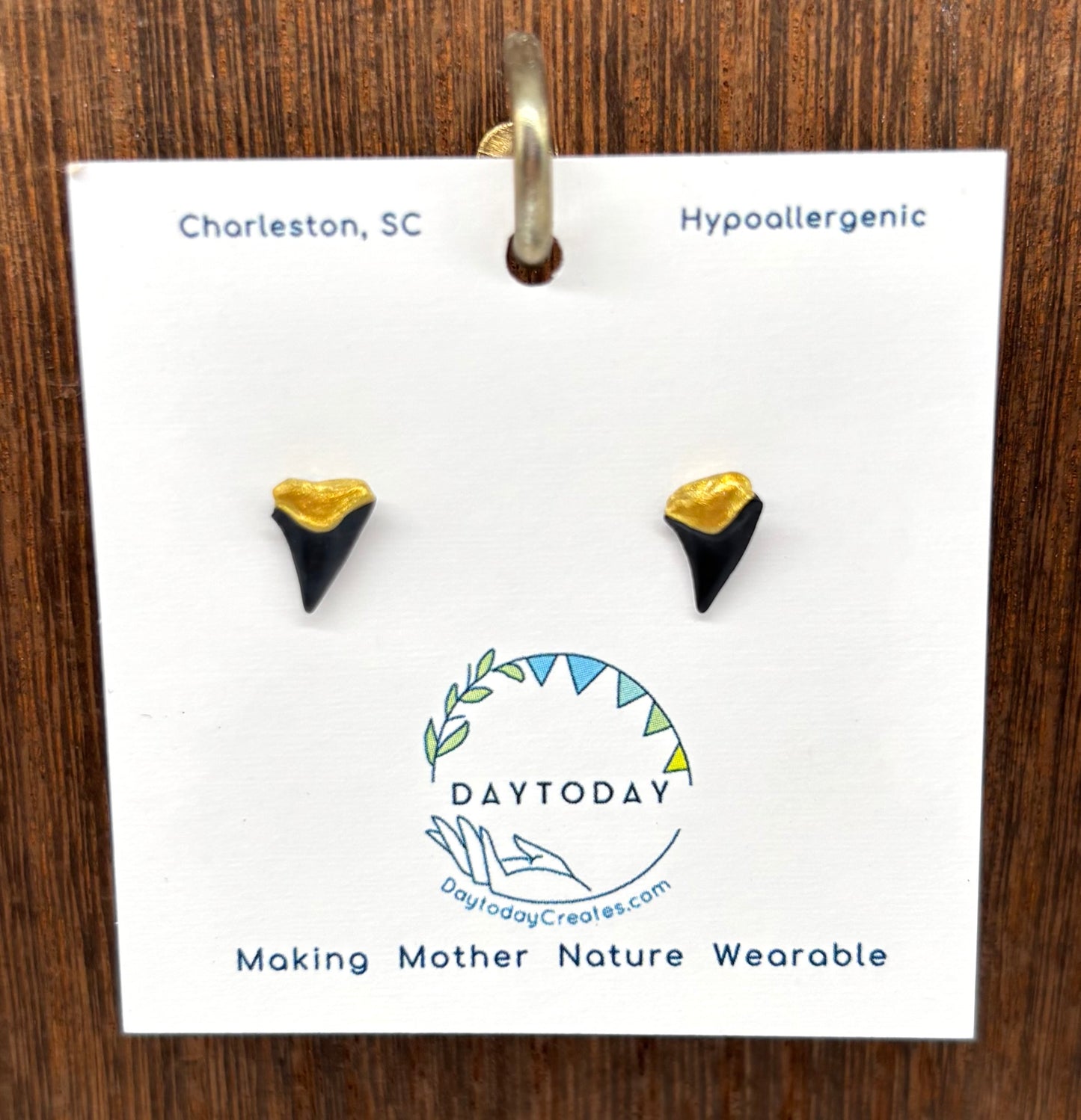 DAYTODAY #22 Wearable Mother Nature Shark Teeth Earrings/Jewelry