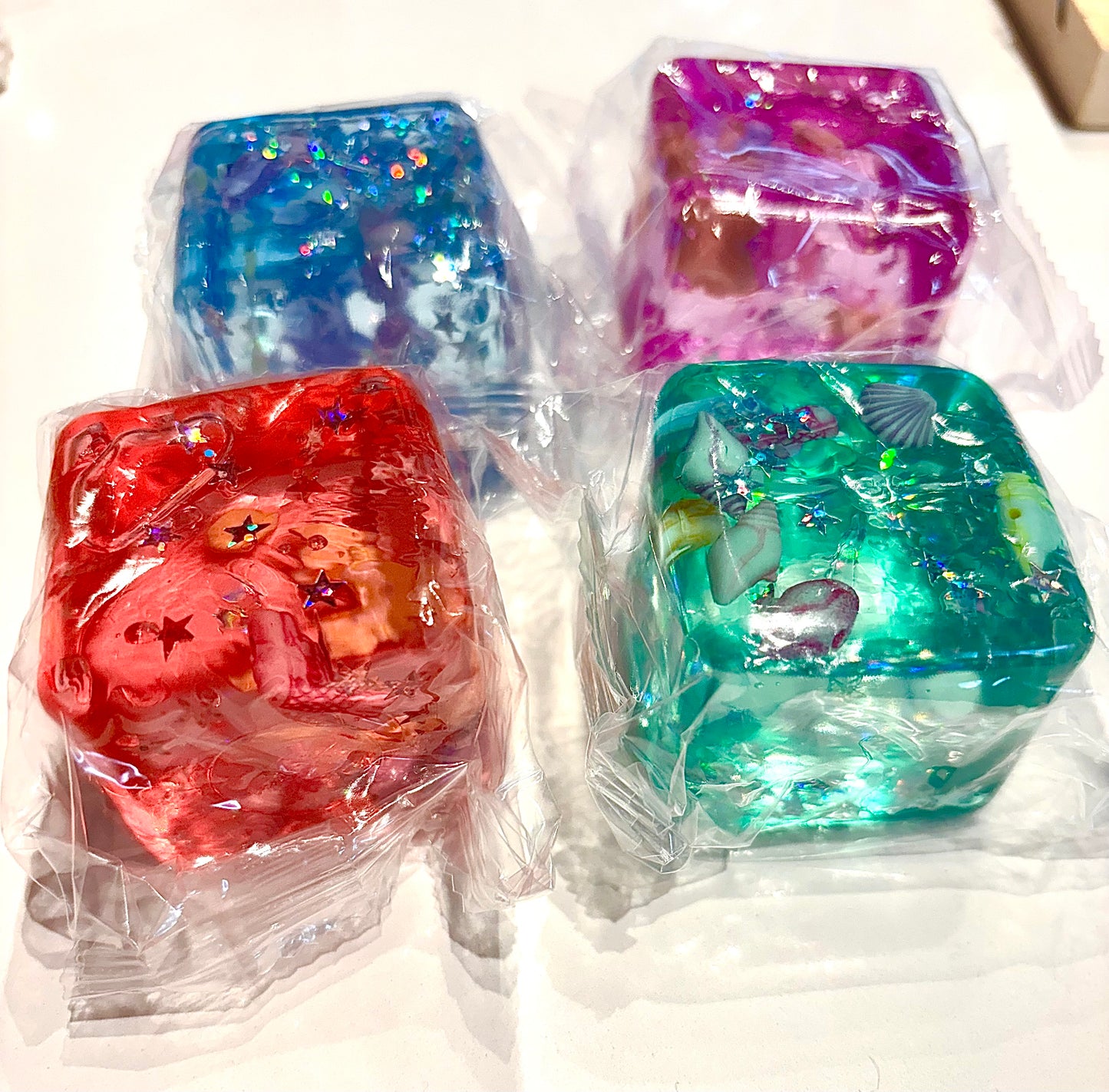 Ocean Squishy Cube - Stress Relief - Fidget Toy