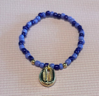 Local Handmade Bracelet Single Purple Shell