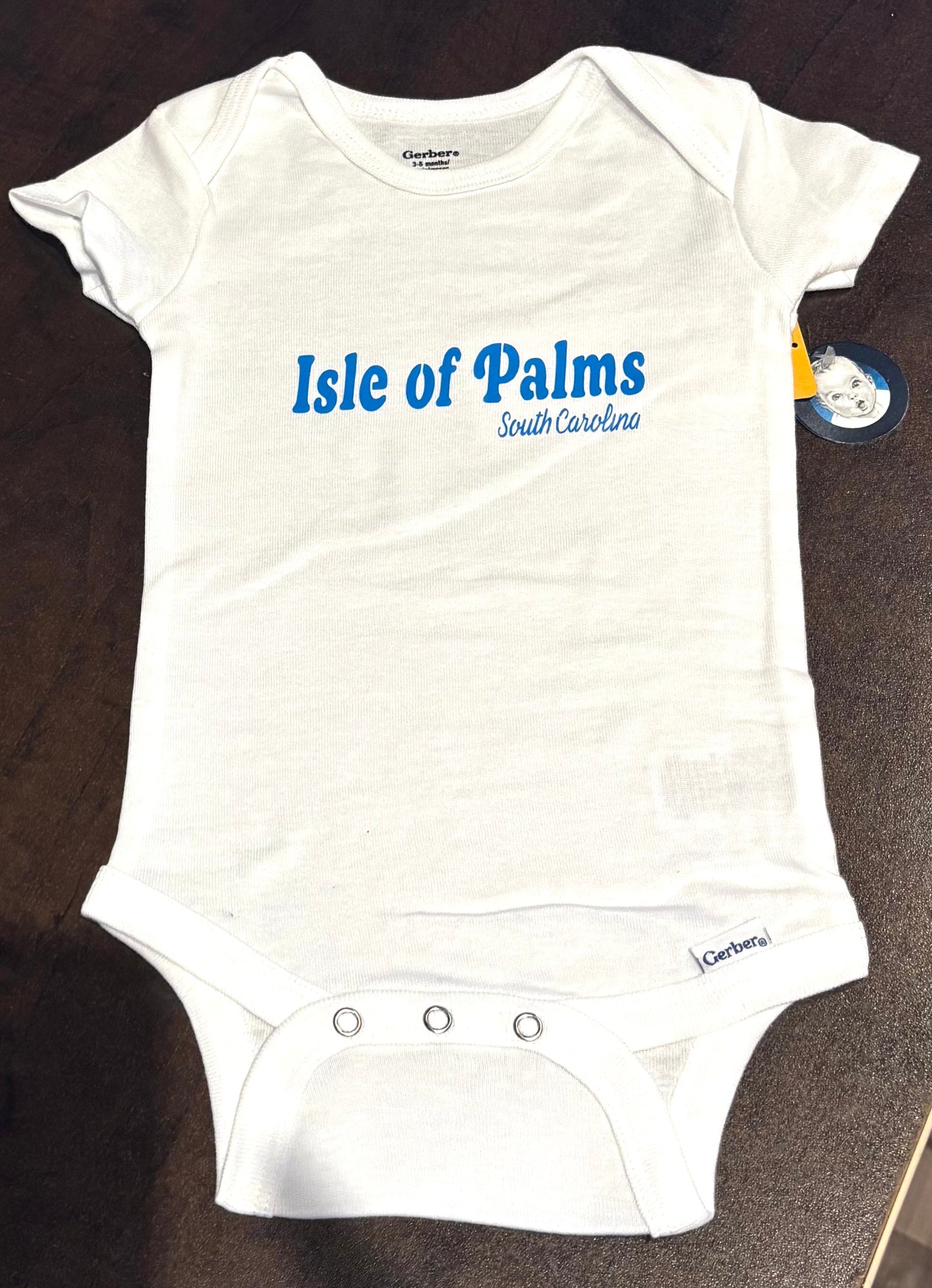 Blue Baby-Toddler Onesie with Isle of Palms, South Carolina